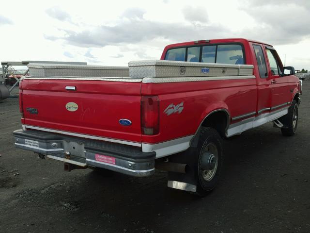 1FTHX26F1VEC35166 - 1997 FORD F250 RED photo 4