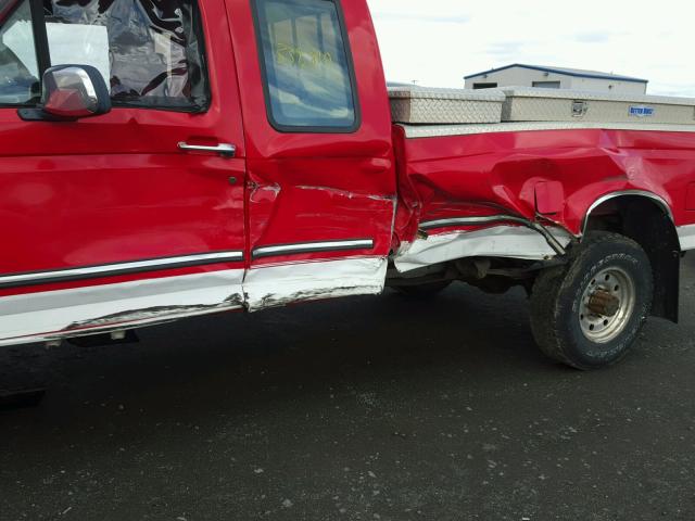 1FTHX26F1VEC35166 - 1997 FORD F250 RED photo 9