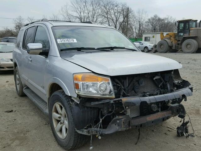 5N1AA08C48N633241 - 2008 NISSAN ARMADA SE SILVER photo 1