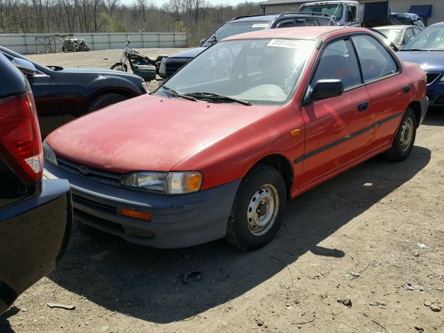 JF1GC2141RB533954 - 1994 SUBARU IMPREZA RED photo 2