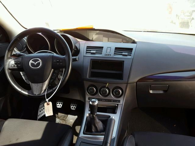 JM1BL1H44A1325436 - 2010 MAZDA SPEED 3 BLACK photo 9