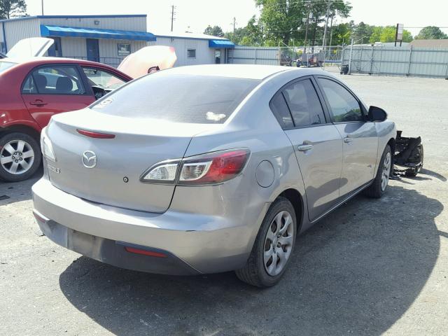 JM1BL1UF4B1449733 - 2011 MAZDA 3 I GRAY photo 4