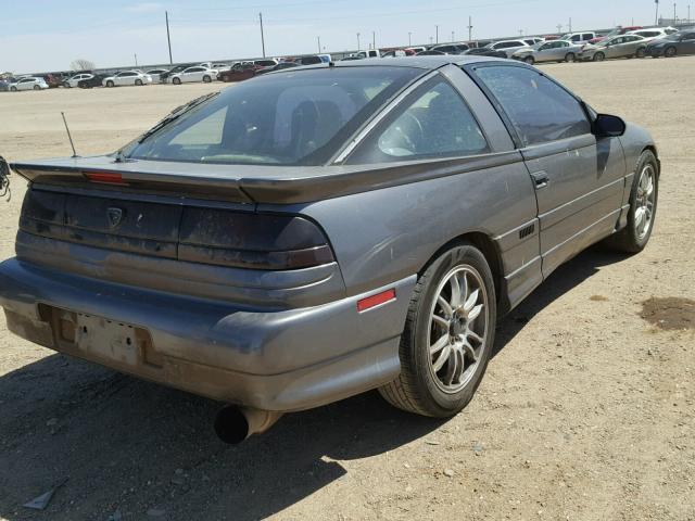 4E3CT64U9ME150257 - 1991 EAGLE TALON TSI GRAY photo 4