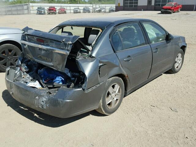 1G1ZT54884F235981 - 2004 CHEVROLET MALIBU LS GRAY photo 4