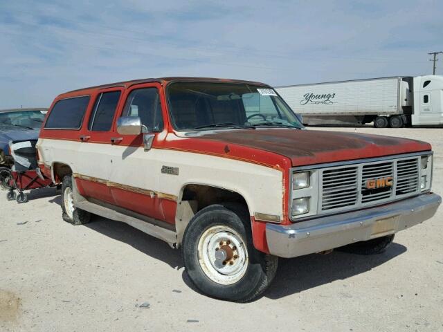 1G5GK26M3FF520642 - 1985 GMC SUBURBAN K RED photo 1