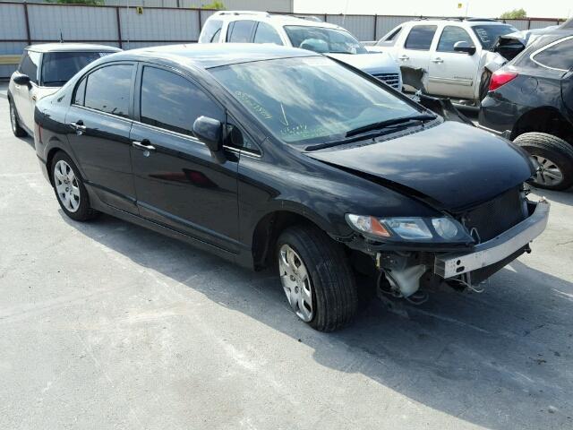 2HGFA1F52BH538411 - 2011 HONDA CIVIC LX BLACK photo 1