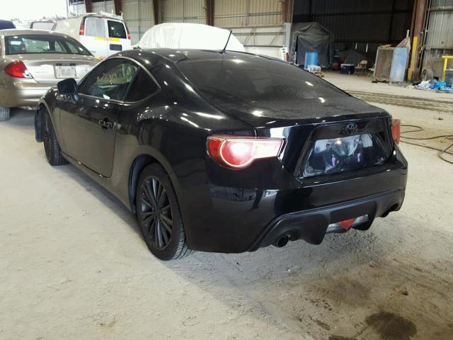 JF1ZNAA10D1715081 - 2013 TOYOTA SCION FR-S BLACK photo 3