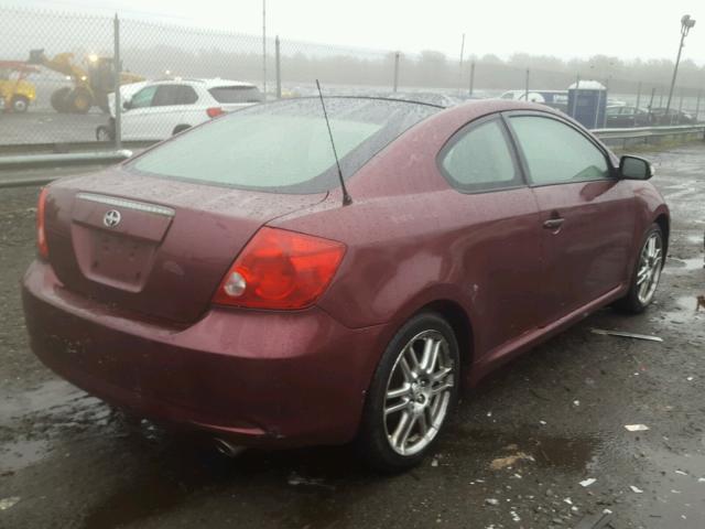 JTKDE177560071286 - 2006 TOYOTA SCION TC 勃艮第红 照片 4