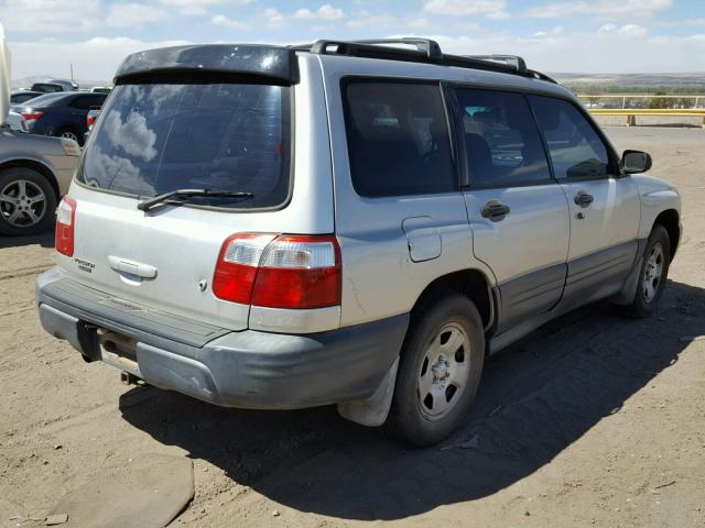 JF1SF63531H757176 - 2001 SUBARU FORESTER L SILVER photo 4