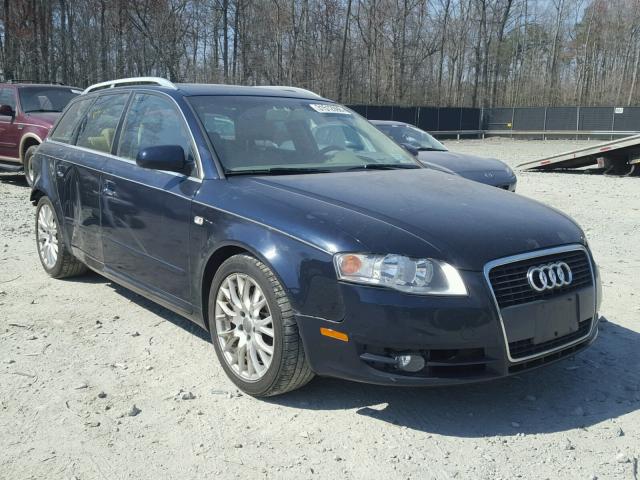 WAUKF78E38A131121 - 2008 AUDI A4 2.0T AV BLUE photo 1