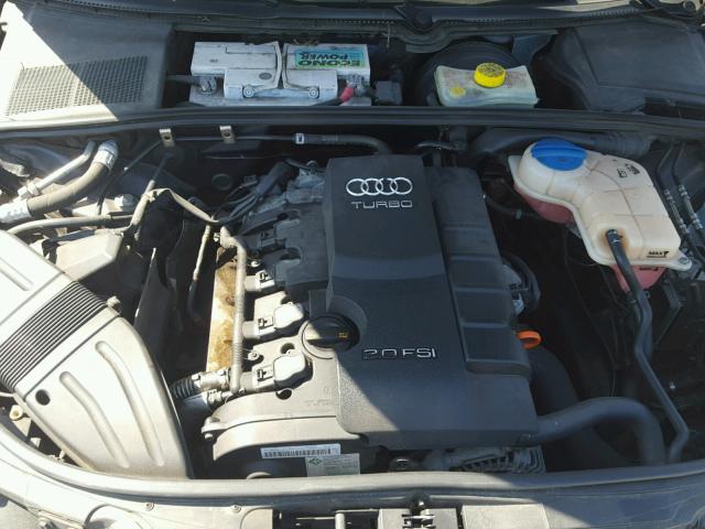 WAUKF78E38A131121 - 2008 AUDI A4 2.0T AV BLUE photo 7