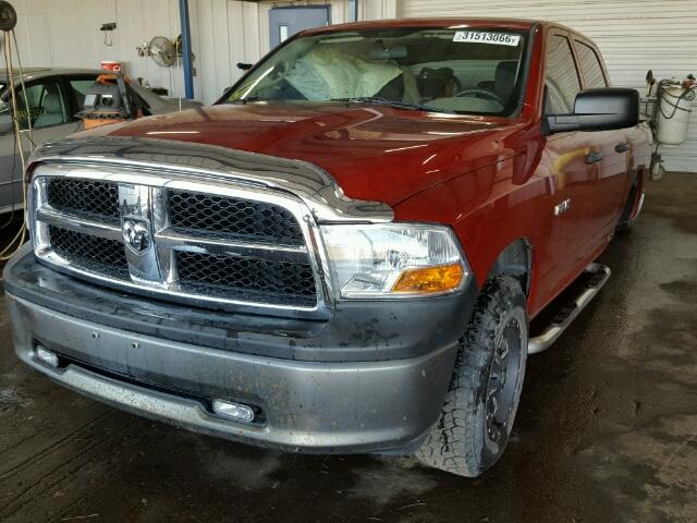 1D3HV13P39S799445 - 2009 DODGE RAM 1500 RED photo 2