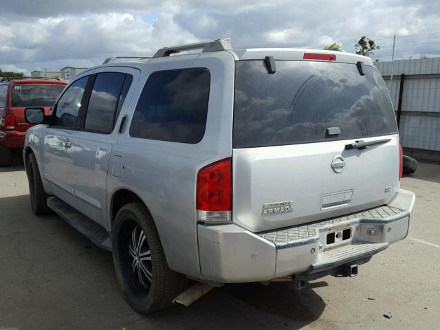 5N1AA08A24N743603 - 2004 NISSAN ARMADA SE SILVER photo 3