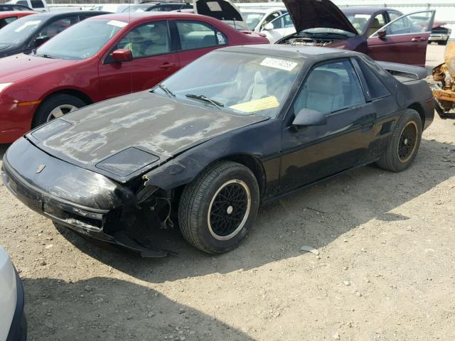 1G2PE1198JP221846 - 1988 PONTIAC FIERO BLACK photo 2