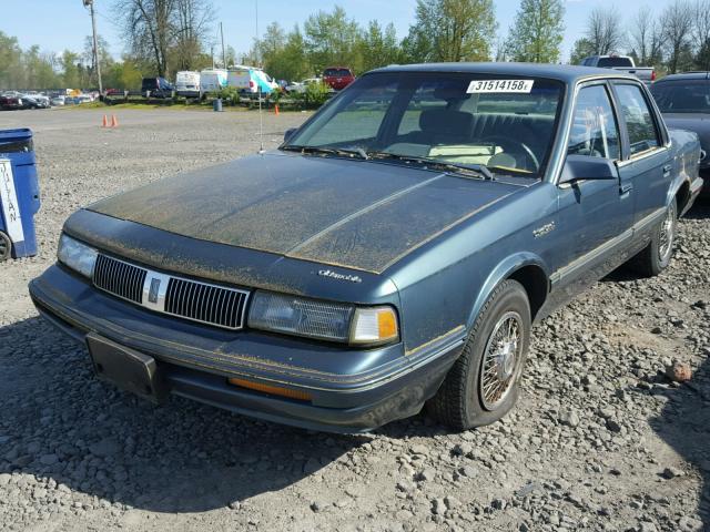 1G3AG54N2P6417128 - 1993 OLDSMOBILE CUTLASS CI GREEN photo 2