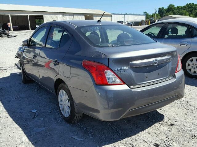 3N1CN7AP5GL904476 - 2016 NISSAN VERSA S SILVER photo 3