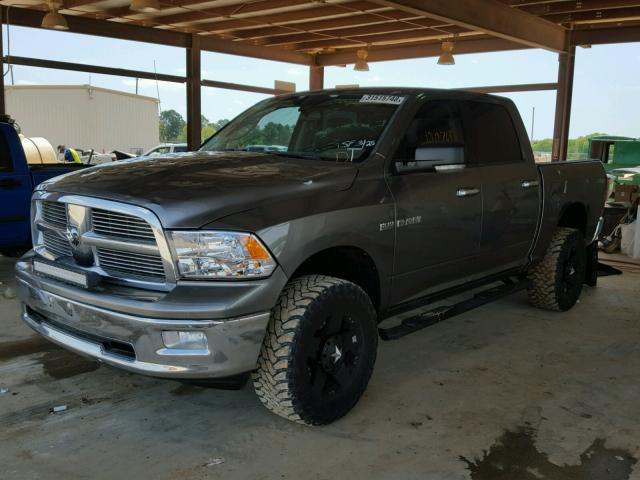 1D7RV1CT7AS198950 - 2010 DODGE RAM 1500 GRAY photo 2