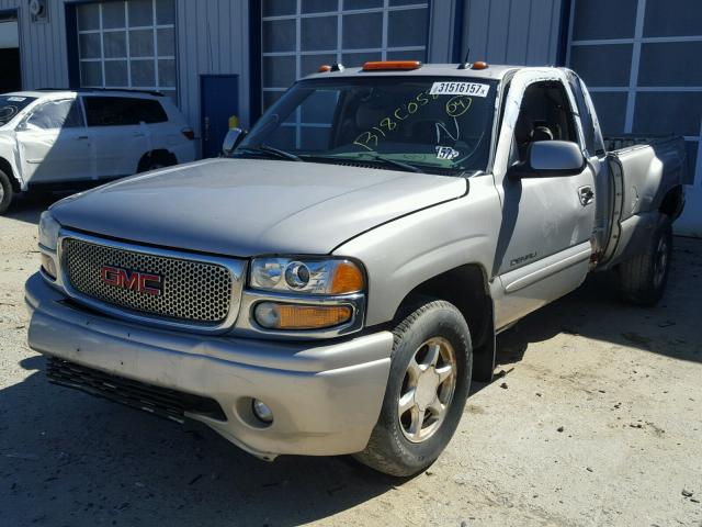 2GTFK69U741429126 - 2004 GMC SIERRA K15 GRAY photo 2