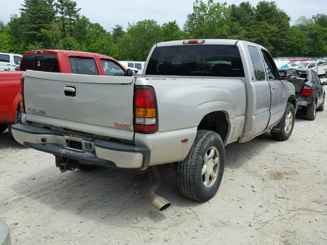 2GTFK69U741429126 - 2004 GMC SIERRA K15 GRAY photo 4