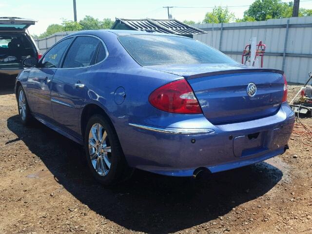 2G4WN58C081292073 - 2008 BUICK LACROSSE S PURPLE photo 3