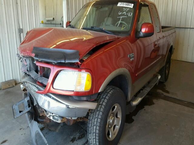 1FTRX18L13NB87909 - 2003 FORD F150 Rojo foto 2