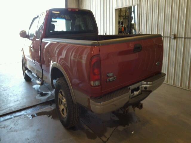 1FTRX18L13NB87909 - 2003 FORD F150 Rojo foto 3