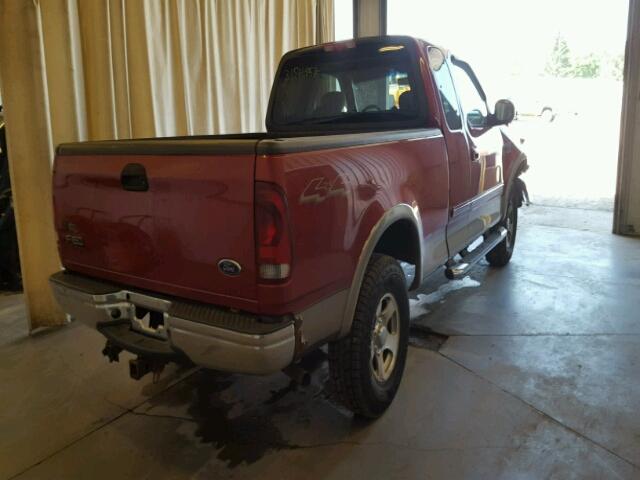 1FTRX18L13NB87909 - 2003 FORD F150 RED photo 4