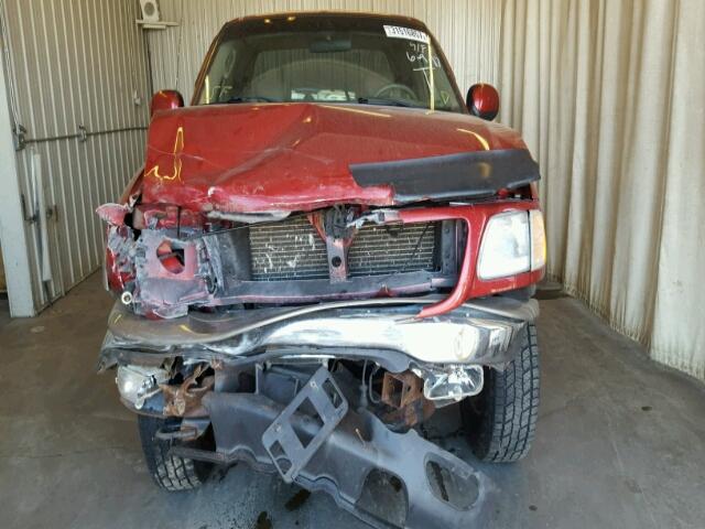 1FTRX18L13NB87909 - 2003 FORD F150 RED photo 9