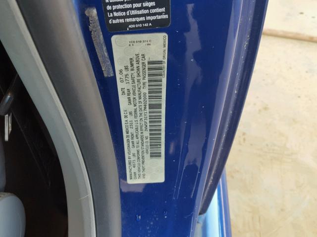 3VWSF31Y17M402000 - 2007 VOLKSWAGEN NEW BEETLE 蓝色 照片 10