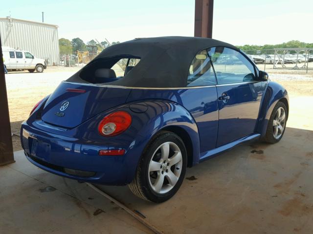 3VWSF31Y17M402000 - 2007 VOLKSWAGEN NEW BEETLE BLUE photo 4