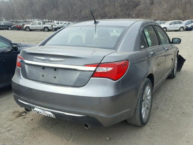 1C3CCBAG4DN726906 - 2013 CHRYSLER 200 LX GRAY photo 4