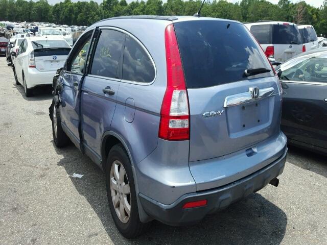 JHLRE38588C000450 - 2008 HONDA CR-V EX BLUE photo 3