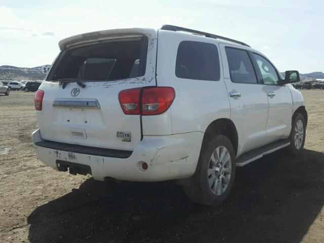 5TDDW5G11CS064058 - 2012 TOYOTA SEQUOIA PL WHITE photo 4