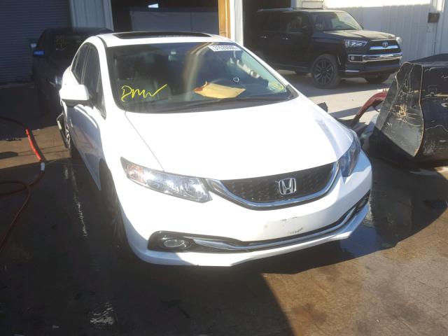 19XFB2F94EE054812 - 2014 HONDA CIVIC EXL WHITE photo 1