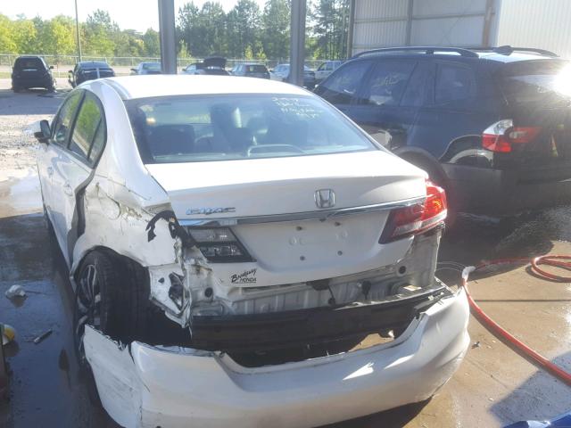 19XFB2F94EE054812 - 2014 HONDA CIVIC EXL WHITE photo 3