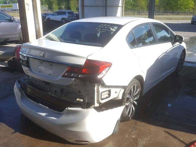 19XFB2F94EE054812 - 2014 HONDA CIVIC EXL WHITE photo 4