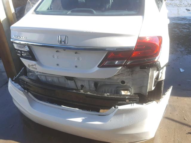 19XFB2F94EE054812 - 2014 HONDA CIVIC EXL WHITE photo 9