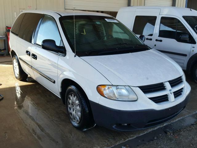 1D4GP21R87B126160 - 2007 DODGE CARAVAN C/ WHITE photo 1