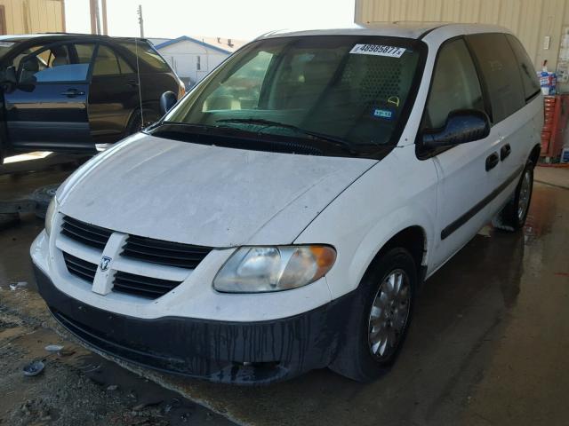 1D4GP21R87B126160 - 2007 DODGE CARAVAN C/ WHITE photo 2