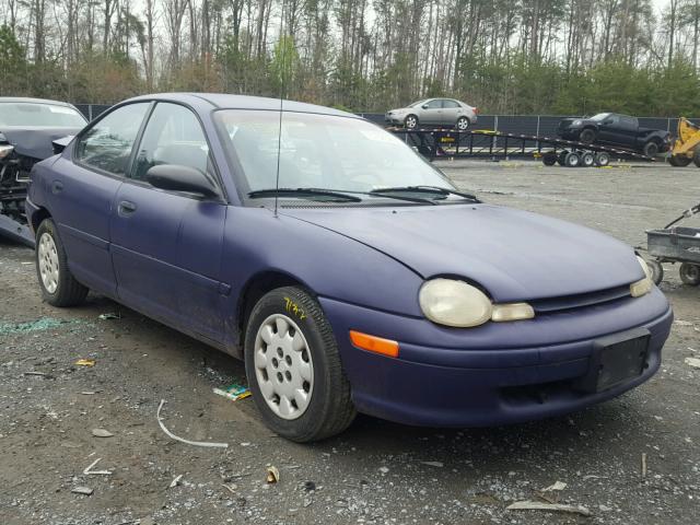 1B3ES47C7WD670347 - 1998 DODGE NEON HIGHL PURPLE photo 1