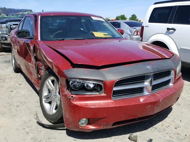 2B3KA53H16H261776 - 2006 DODGE CHARGER R/ MAROON photo 1