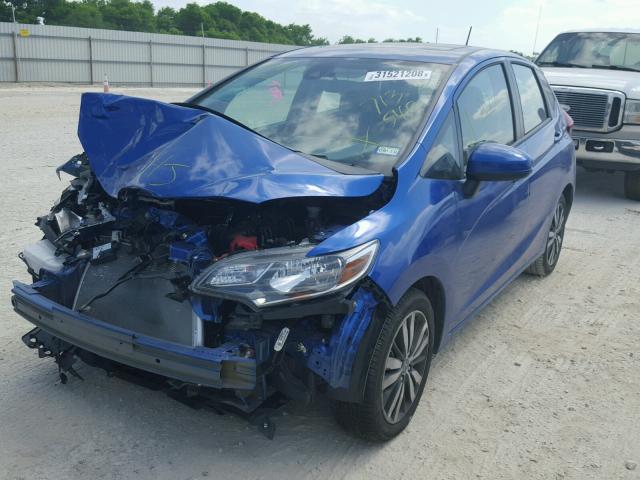 3HGGK5H81JM713540 - 2018 HONDA FIT EX BLUE photo 2