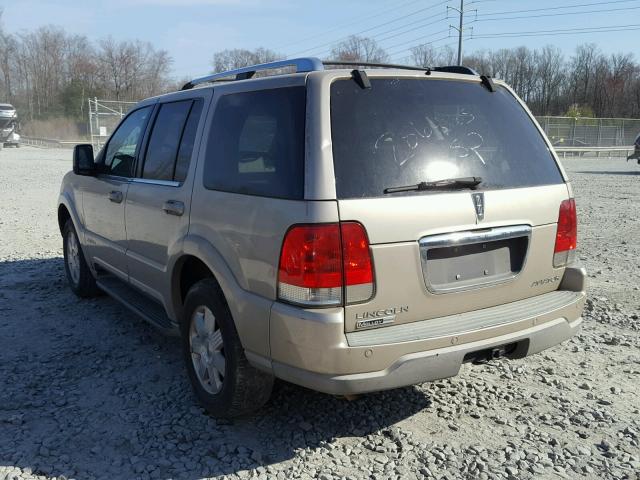 5LMEU88H04ZJ33340 - 2004 LINCOLN AVIATOR 金色 照片 3