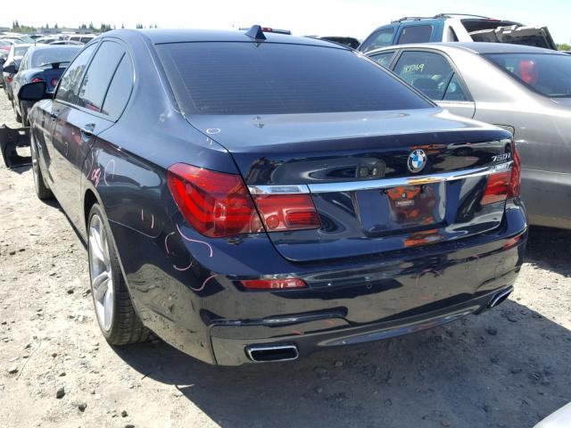 WBAYA8C5XDD227519 - 2013 BMW 750I BLUE photo 3