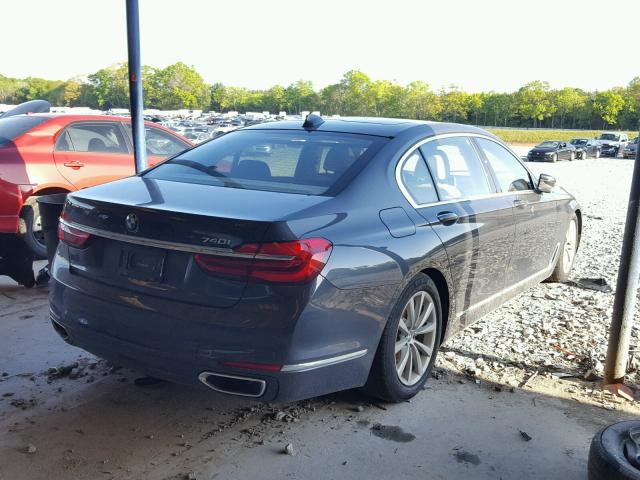 WBA7E2C52JG742733 - 2018 BMW 740 I GRAY photo 4