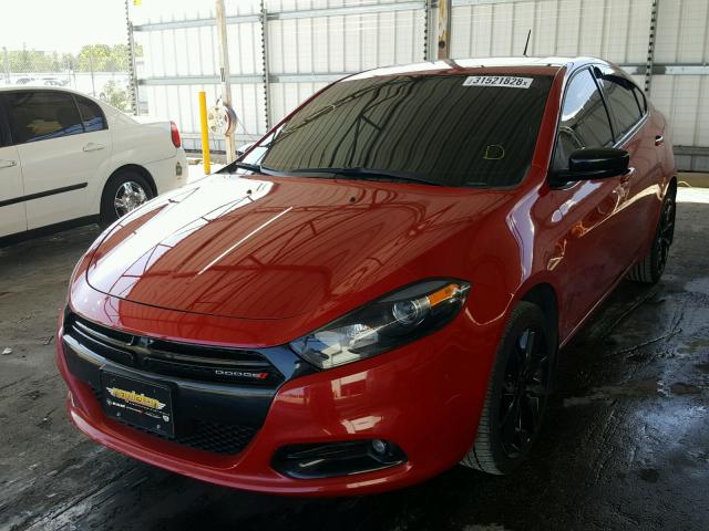 1C3CDFFA4GD791497 - 2016 DODGE DART SXT S RED photo 2