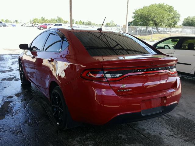 1C3CDFFA4GD791497 - 2016 DODGE DART SXT S RED photo 3