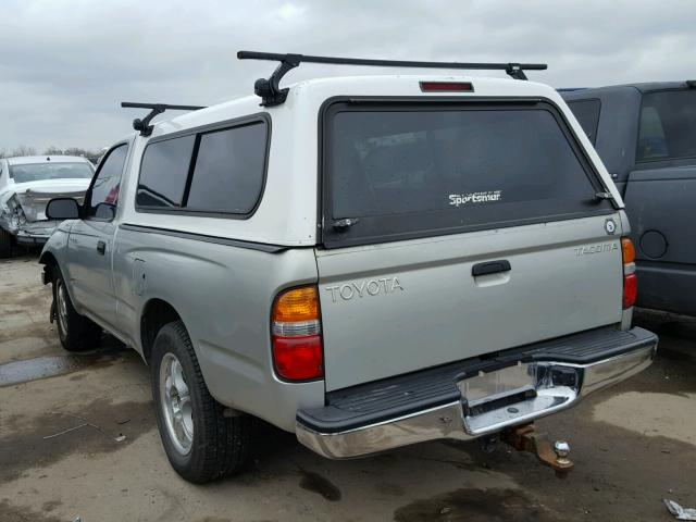 5TENL42N31Z768148 - 2001 TOYOTA TACOMA SILVER photo 3