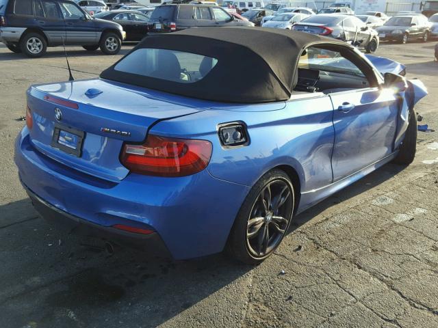 WBA2L1C39HV666538 - 2017 BMW M240I أزرق صورة 4