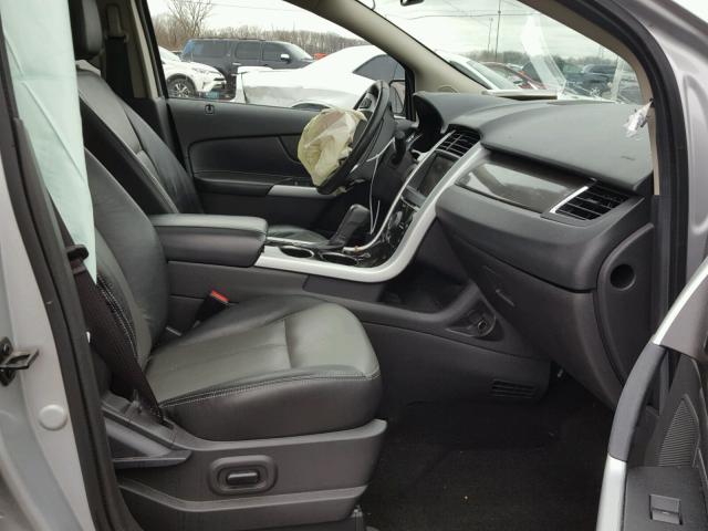 2FMDK3AK6DBA93605 - 2013 FORD EDGE SPORT SILVER photo 5